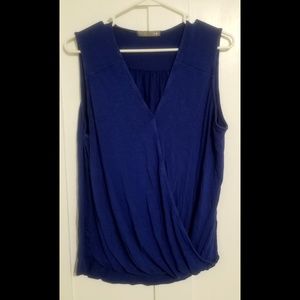 Olivia Moon XL Royal Blue Surplice Top